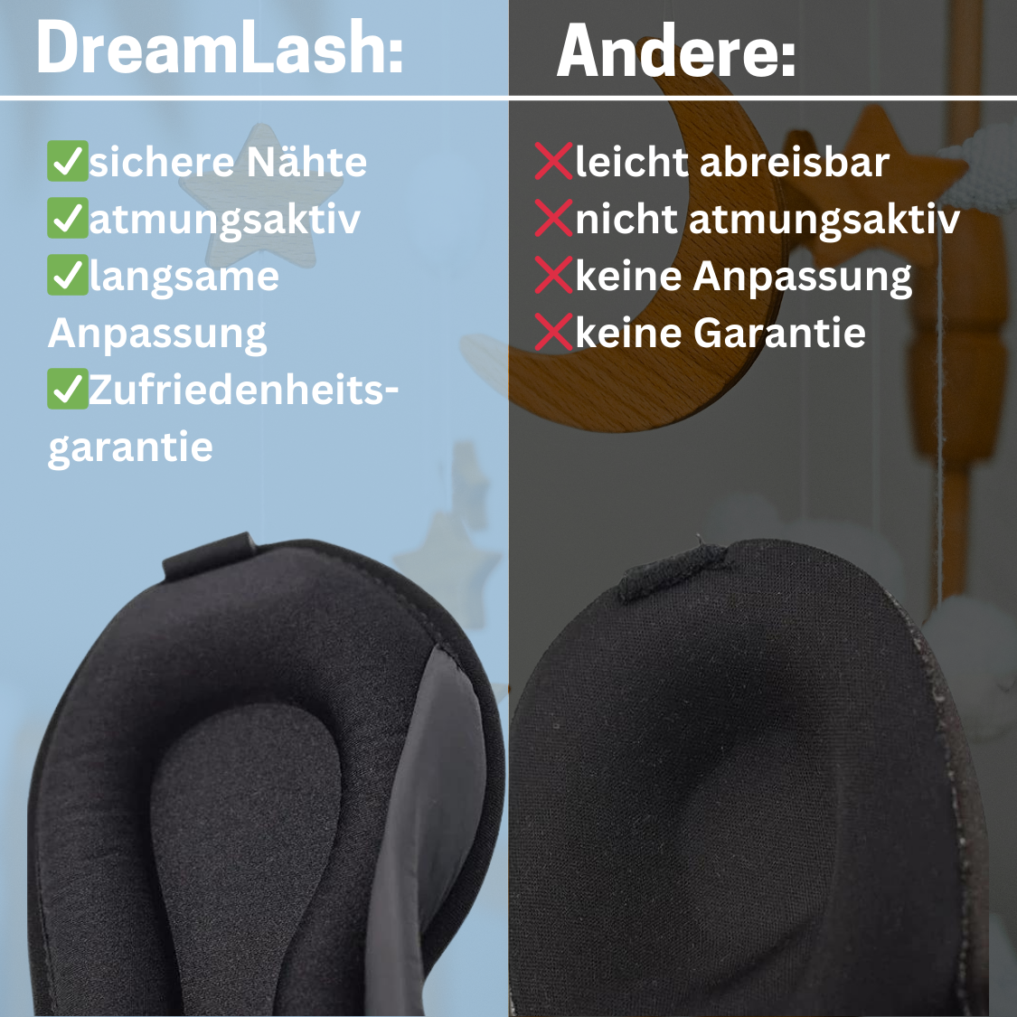 Dreamlash: Wimpernschutz für erholsamen Schlaf👁️🌙